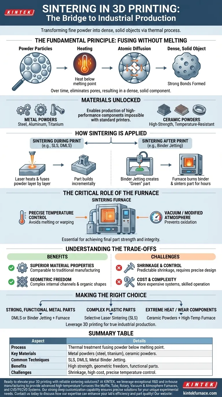 Cos'è la sinterizzazione nel contesto della stampa 3D? Sbloccate parti dense e funzionali con precisione Guida Visiva