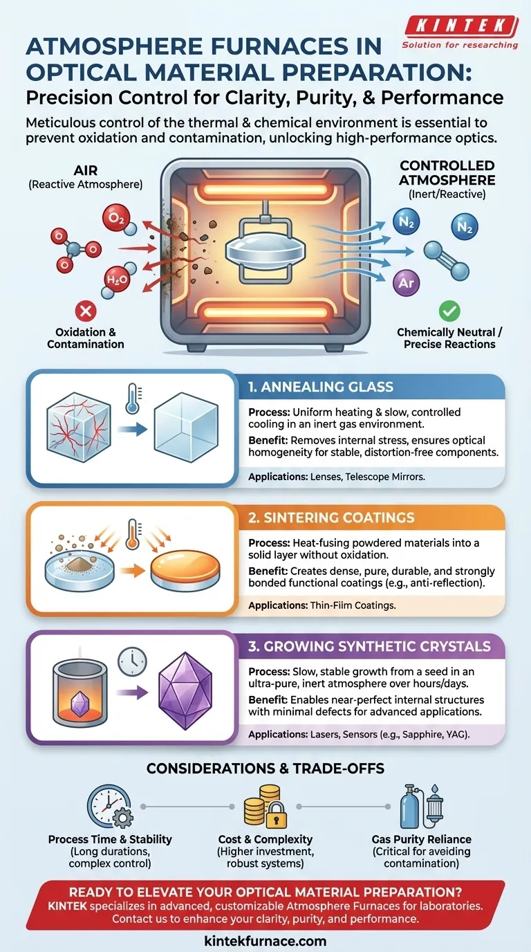气氛炉如何在光学材料制备中应用？提升清晰度和性能 图解指南