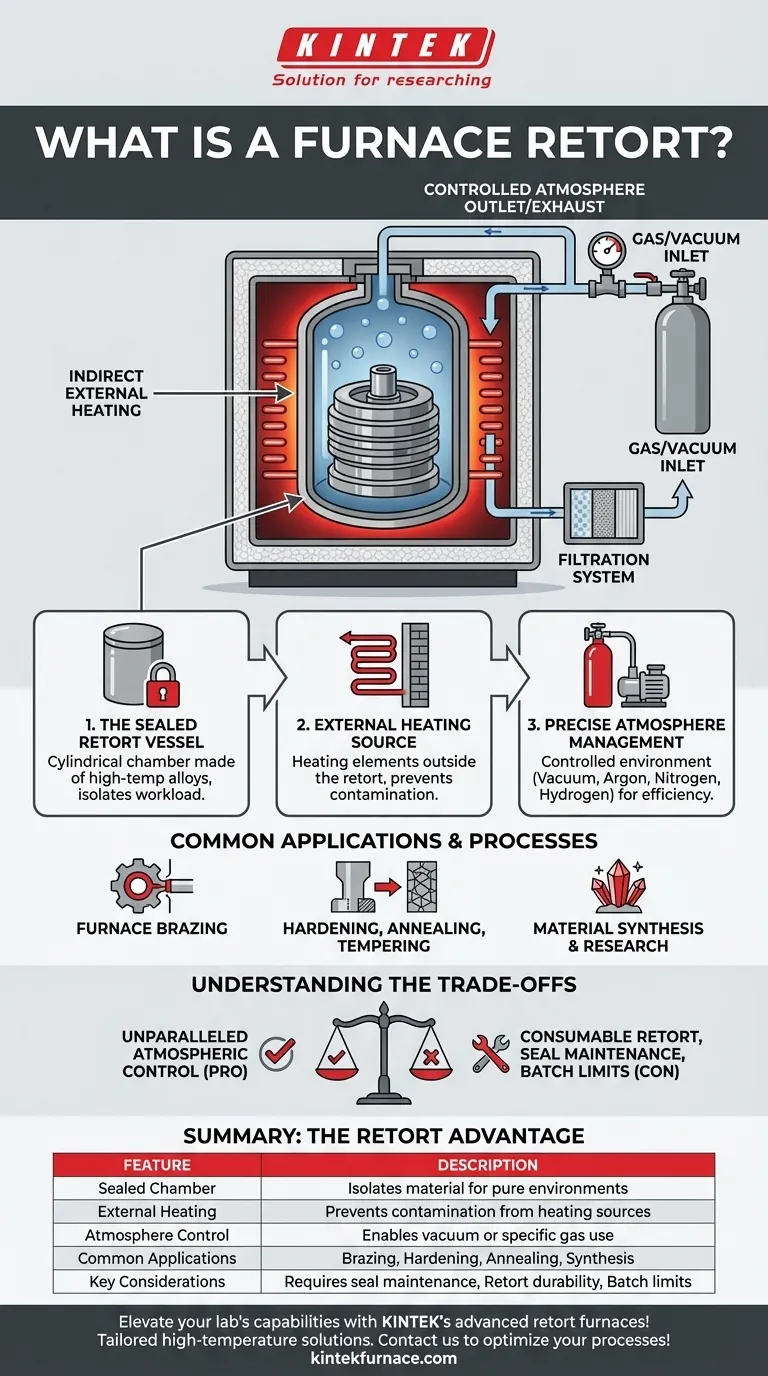 What is a furnace retort? Unlock Precise Atmospheric Control for Your Processes Visual Guide