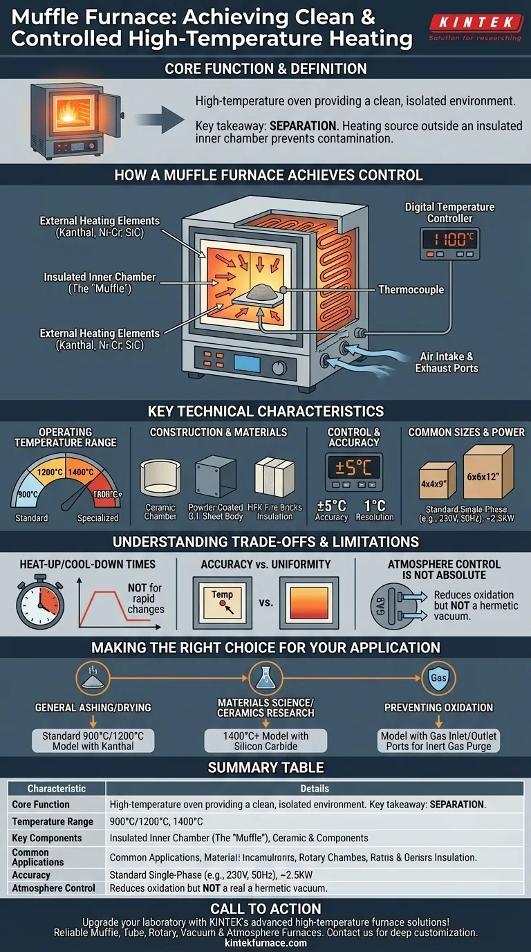 What is a Muffle furnace and what are its general characteristics? Discover Precision Heating for Labs Visual Guide