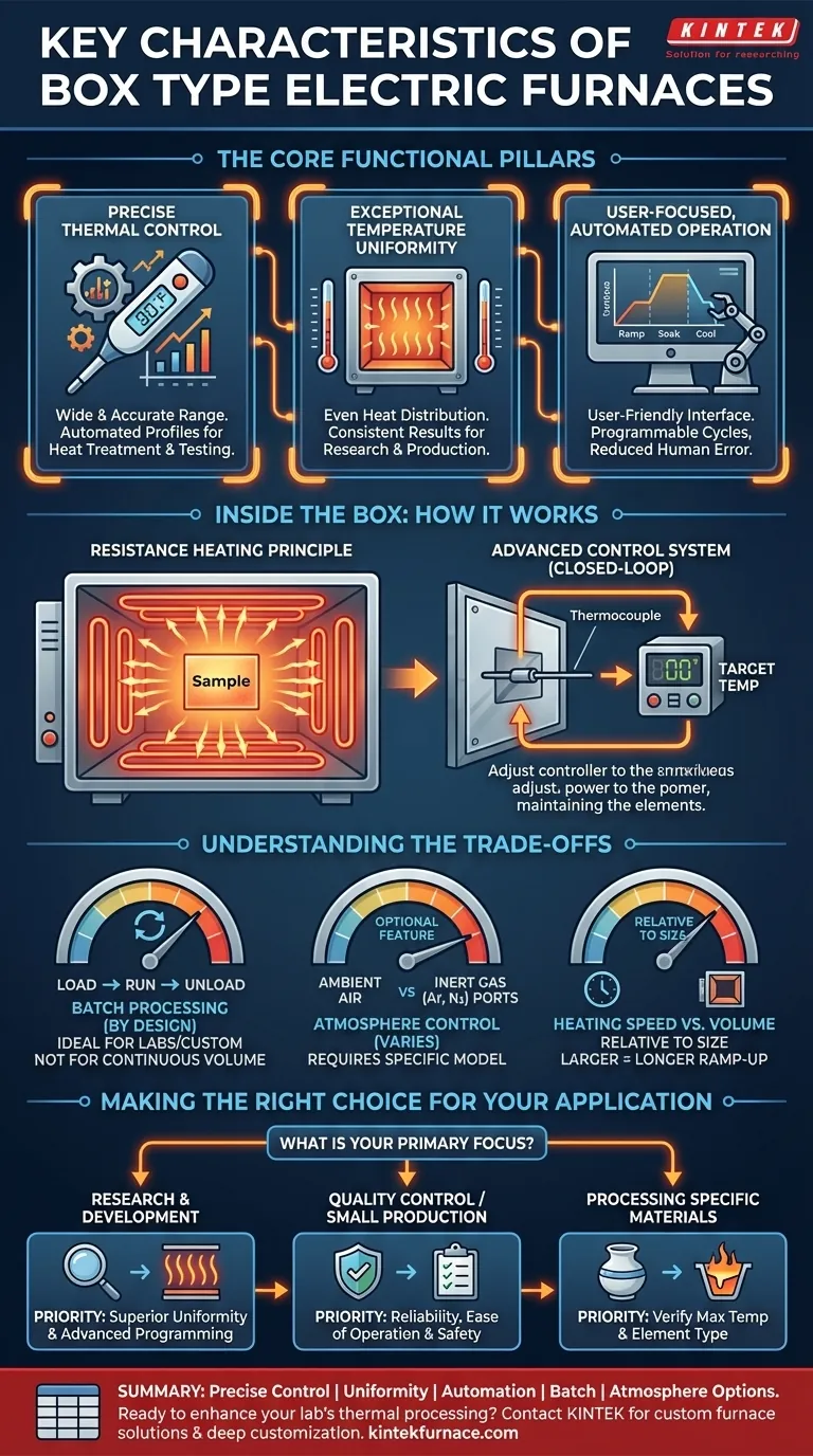 Quais são as principais características dos fornos elétricos tipo caixa? Aquecimento de precisão para laboratórios e indústria Guia Visual