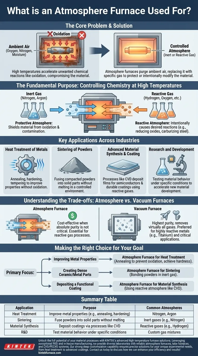 雰囲気炉は何に使用されますか？制御された環境で精密な材料加工を実現 ビジュアルガイド