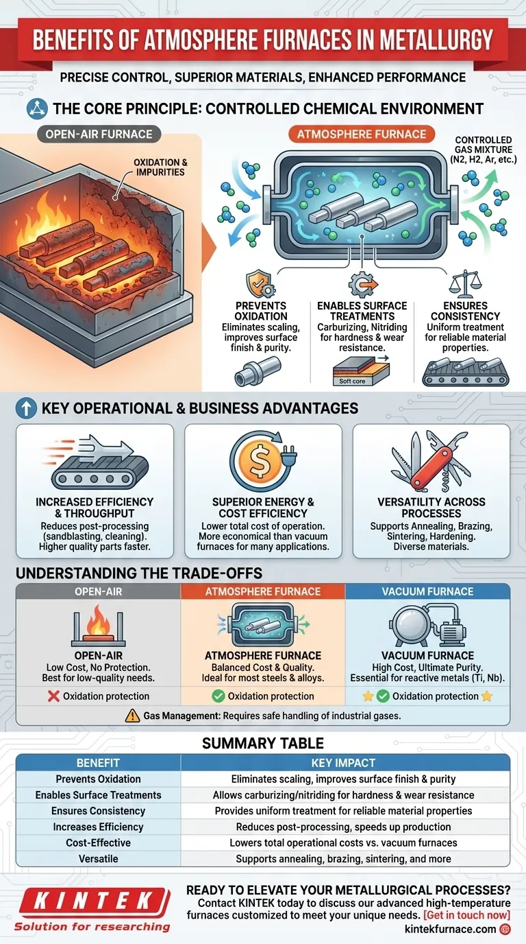 How does an atmosphere furnace benefit the metallurgy industry? Enhance Material Quality and Efficiency Visual Guide