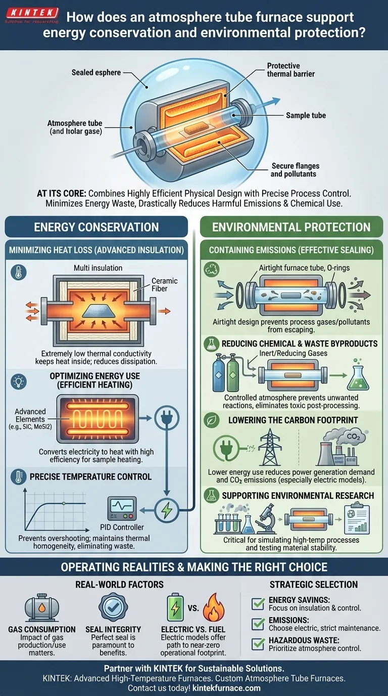 In che modo una fornace a tubo ad atmosfera supporta il risparmio energetico e la protezione ambientale? Aumenta l'efficienza e riduci le emissioni Guida Visiva