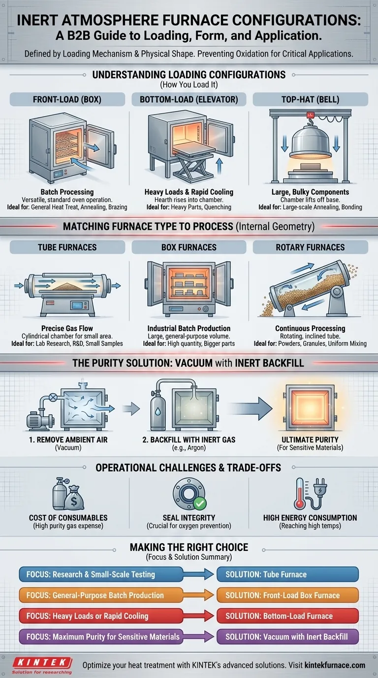 What are the different configurations available for inert atmosphere furnaces? Find Your Perfect Match for Heat Treatment Visual Guide