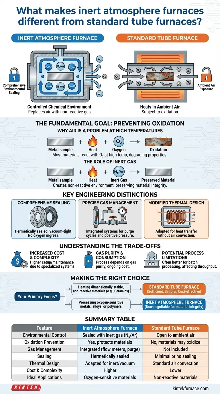 Was unterscheidet Schutzgasöfen von Standard-Rohröfen? Wichtige Vorteile für den Materialschutz Visuelle Anleitung