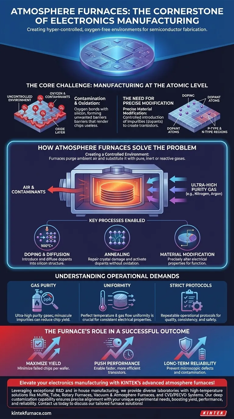 ما هو الدور الذي تلعبه أفران الأجواء في قطاع الإلكترونيات؟ ضرورية لتصنيع أشباه الموصلات دليل مرئي