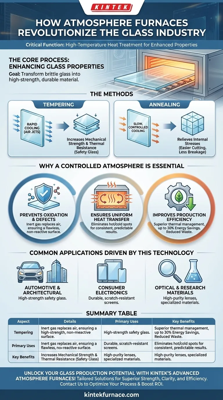 How are atmosphere furnaces used in the glass industry? Boost Strength and Efficiency in Glass Production Visual Guide