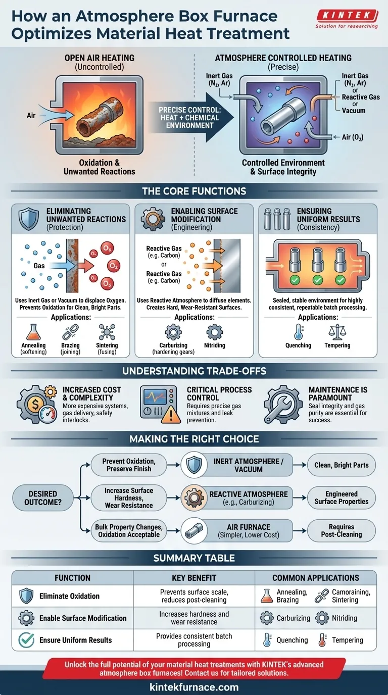 In che modo un forno a pozzo a atmosfera contribuisce al trattamento termico dei materiali? Ottieni un controllo preciso e risultati superiori Guida Visiva