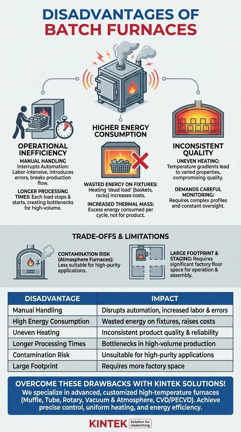 What are the disadvantages of batch furnaces? Key Limitations in Efficiency and Quality Visual Guide