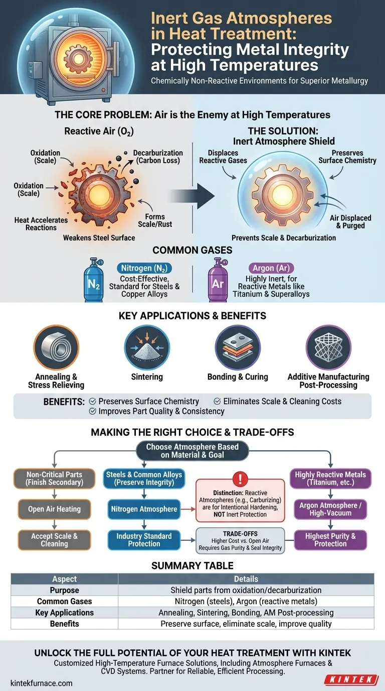 불활성 기체 분위기란 무엇이며 열처리에 어떻게 사용됩니까? 우수한 금속 부품을 위해 산화 및 탈탄을 방지합니다. 시각적 가이드