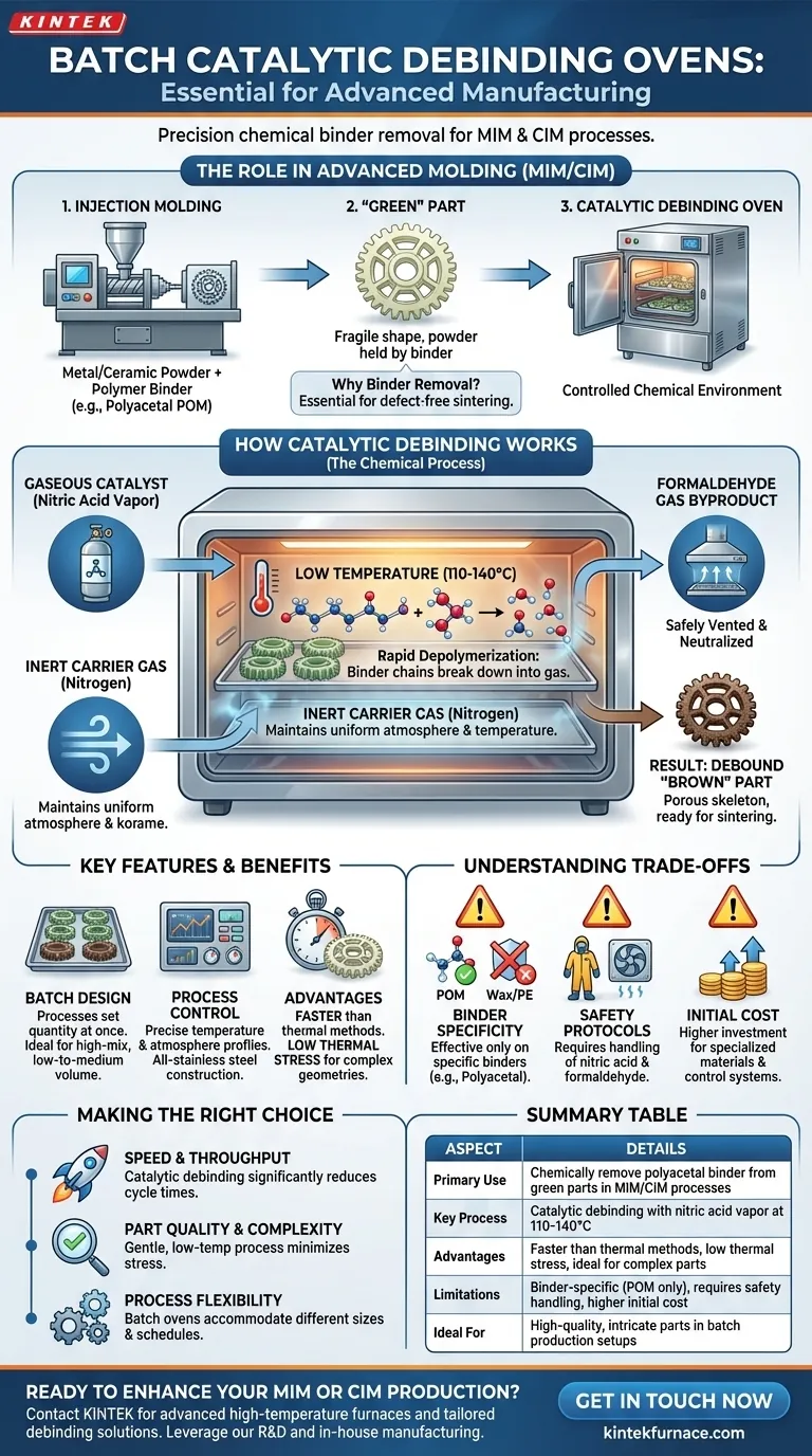 ما هي استخدامات أفران إزالة الرابطة التحفيزية الدفعية؟ تسريع عملية MIM/CIM مع إزالة الرابطة بدرجة حرارة منخفضة دليل مرئي