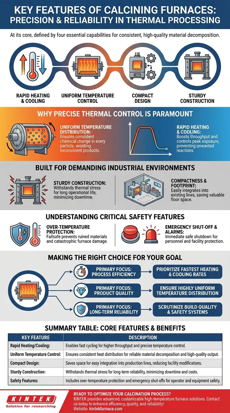 What are the key features of calcining furnaces? Boost Efficiency and Quality in Material Processing Visual Guide