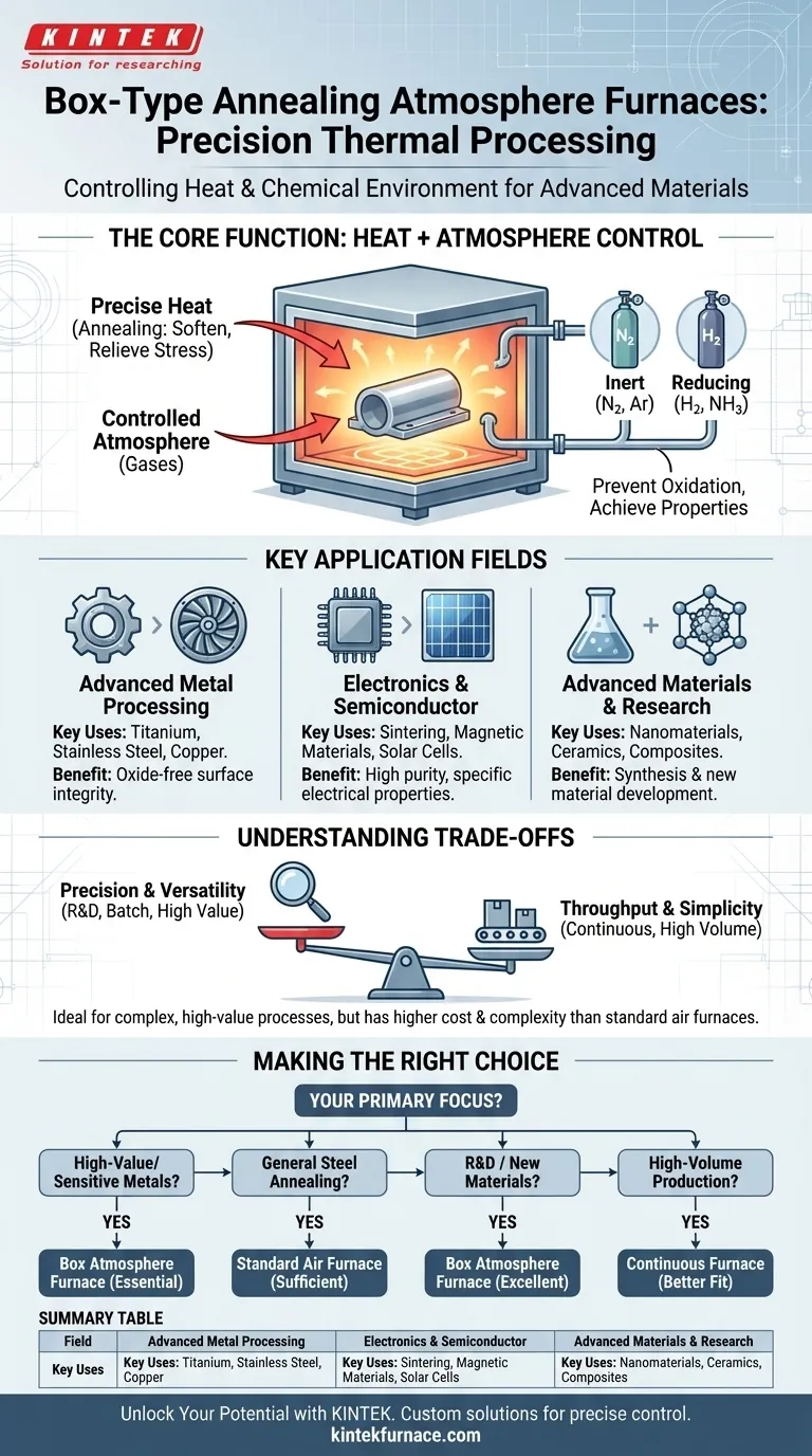 ما هي مجالات تطبيق فرن التلدين الجوي من النوع الصندوقي؟ ضروري لمعالجة المعادن والإلكترونيات والمواد دليل مرئي