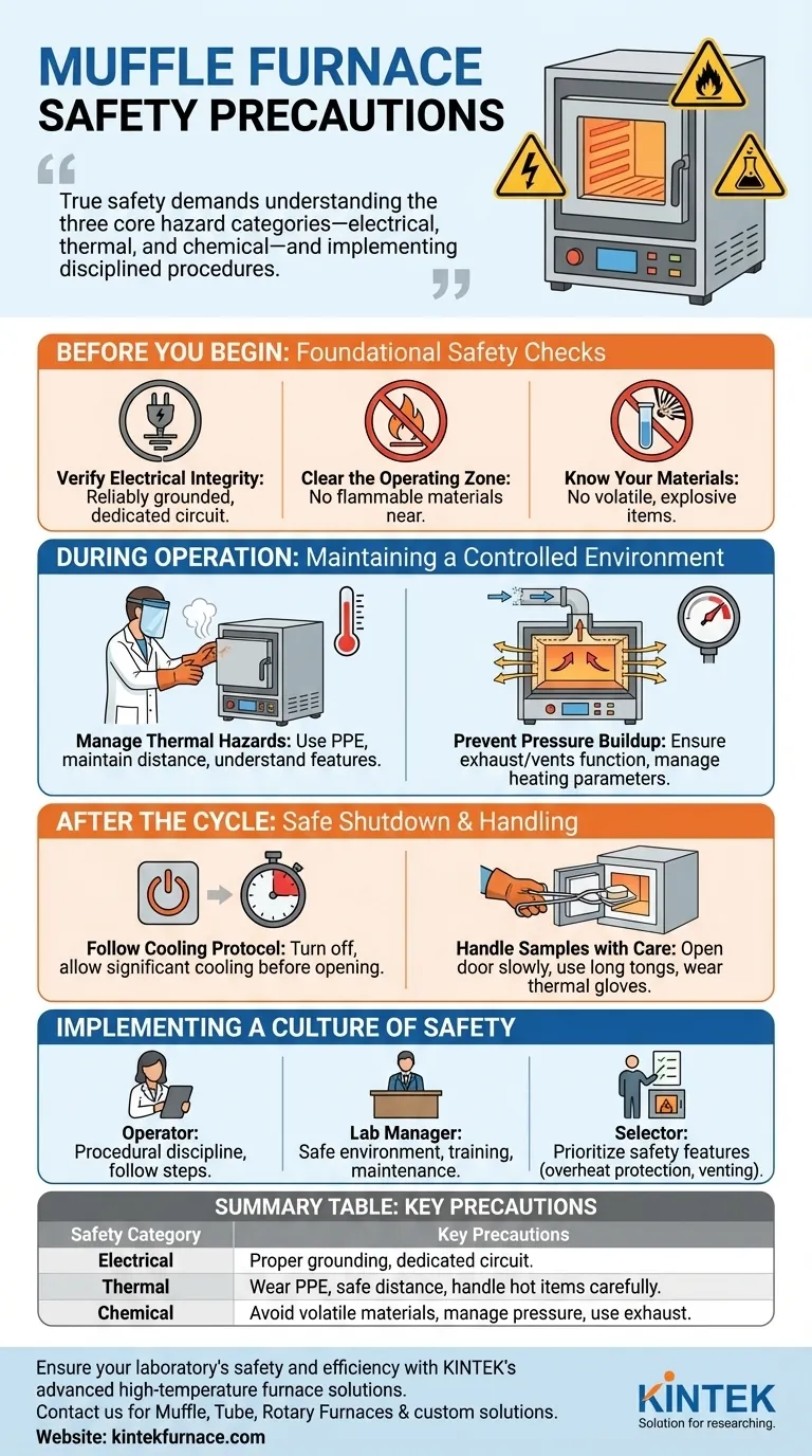 Que precauções de segurança devem ser tomadas ao usar um forno mufla? Garanta a Segurança Laboratorial com Orientações de Especialistas Guia Visual
