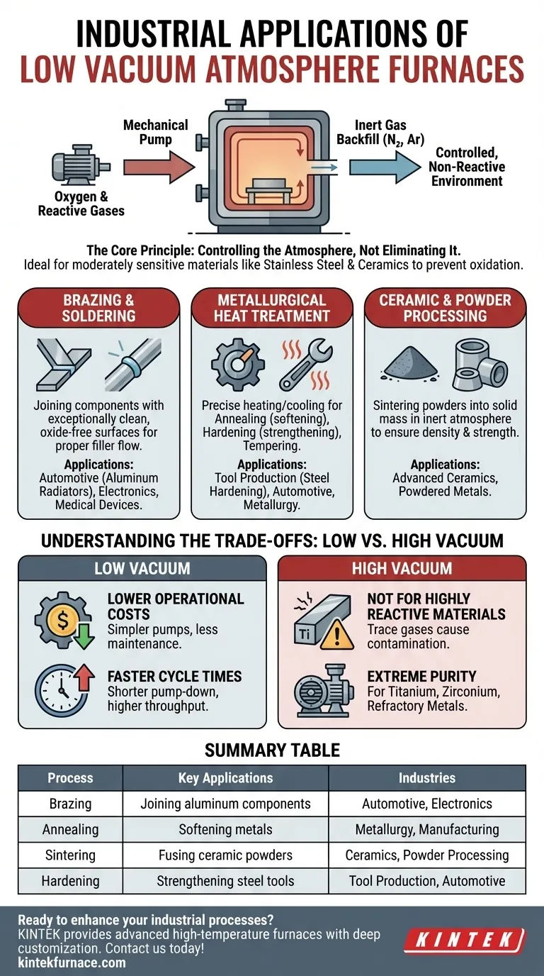 Quais são algumas aplicações industriais dos fornos de atmosfera de baixo vácuo? Aumente a Eficiência nos Processos de Tratamento Térmico Guia Visual