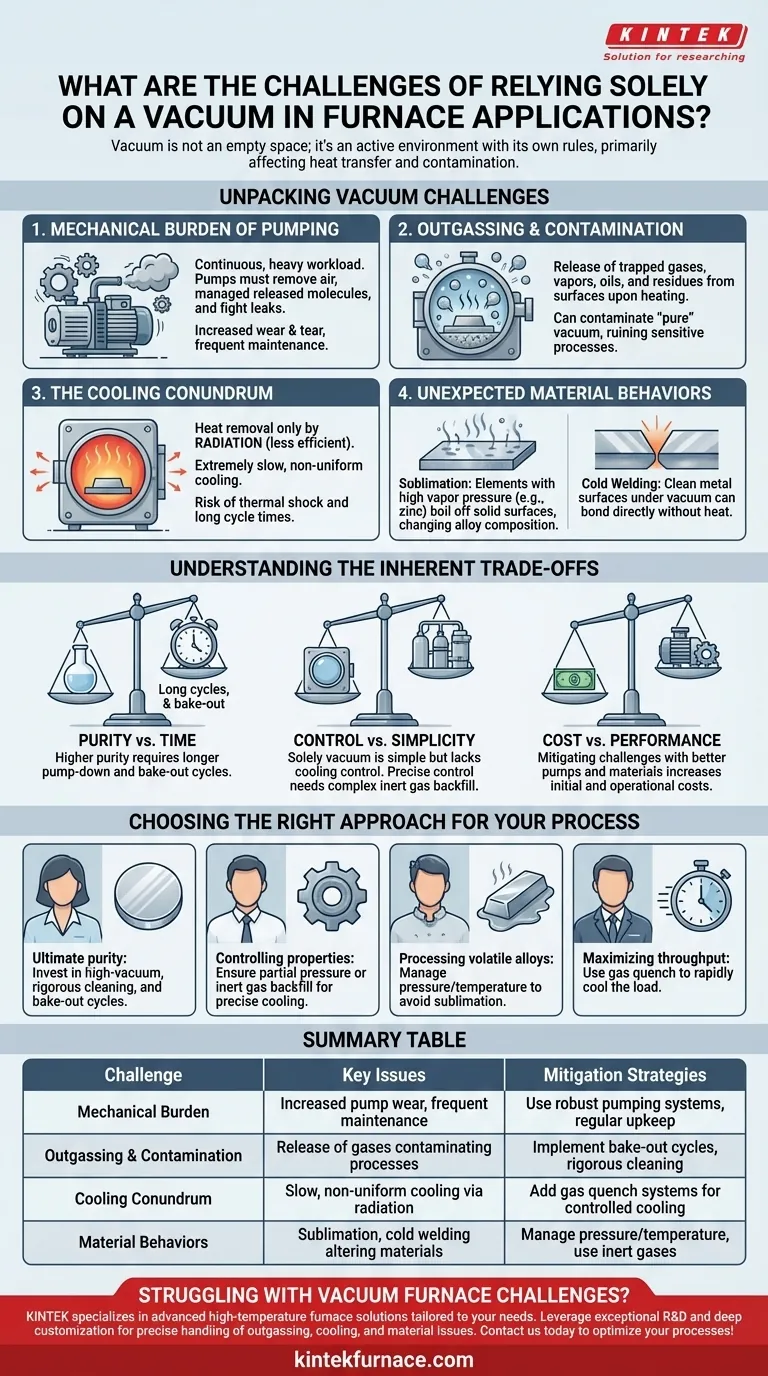 在炉应用中仅依靠真空会面临哪些挑战？克服关键操作障碍 图解指南