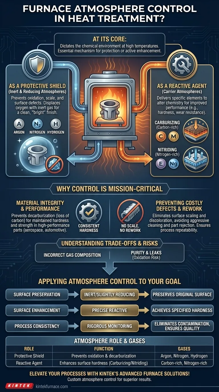 Why is furnace atmosphere control important in heat treatment processes? Ensure Precision and Quality in Material Processing Visual Guide
