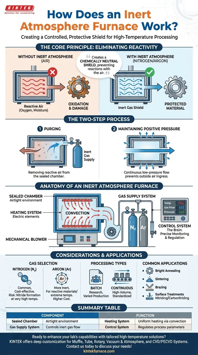 كيف يعمل فرن الجو الخامل؟ إتقان التسخين المتحكم فيه لنتائج خالية من الأكسدة دليل مرئي