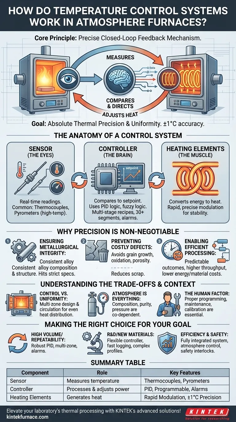 كيف تعمل أنظمة التحكم في درجة الحرارة في أفران الغلاف الجوي؟ تحقيق إدارة حرارية دقيقة لنتائج متفوقة دليل مرئي