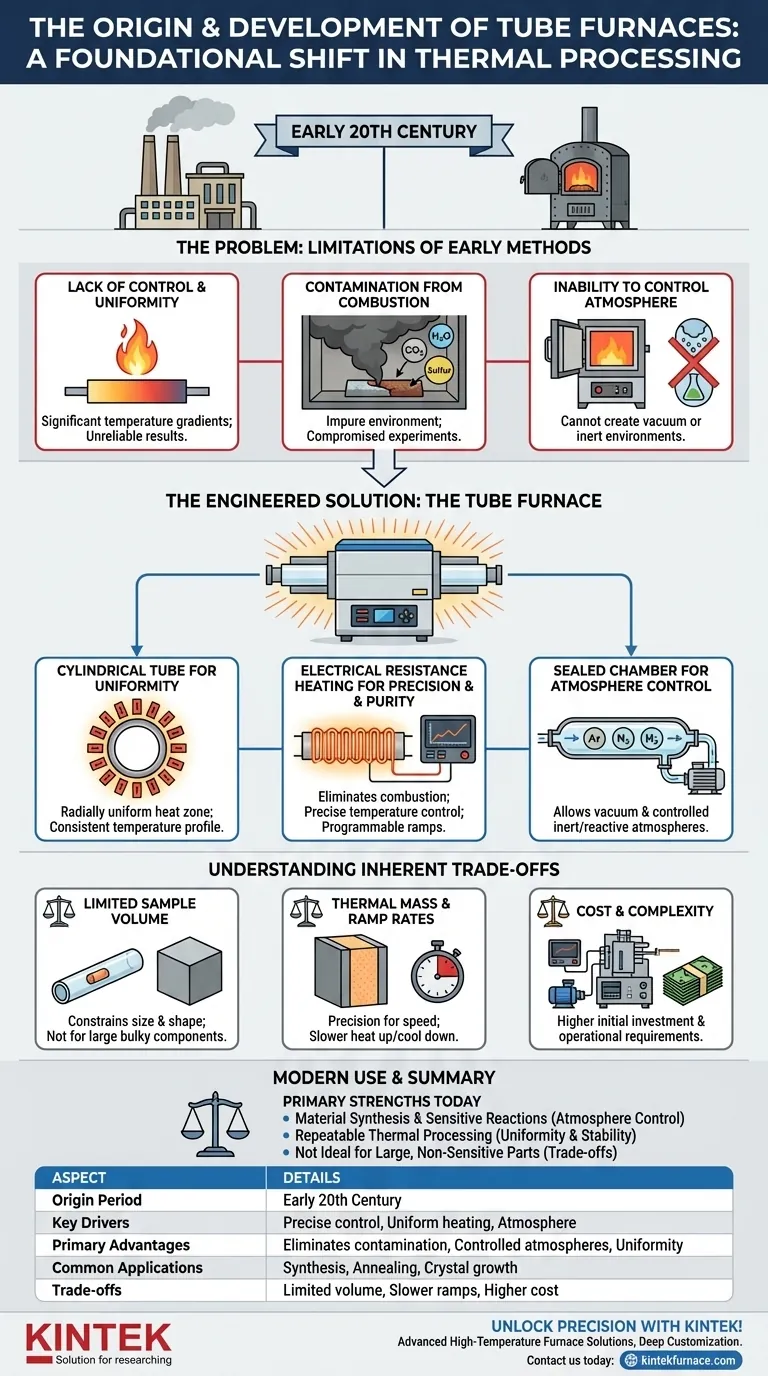 When did tube furnaces originate and what drove their development? Discover the Engineered Solution for Precise Heat Visual Guide