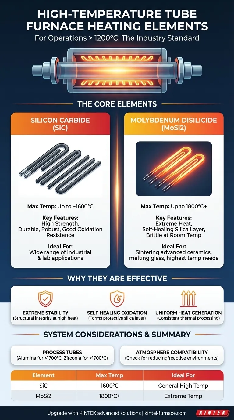 高温管状炉にはどのような発熱体が使われていますか？極度の熱に対応するSiCとMoSi2をご覧ください ビジュアルガイド