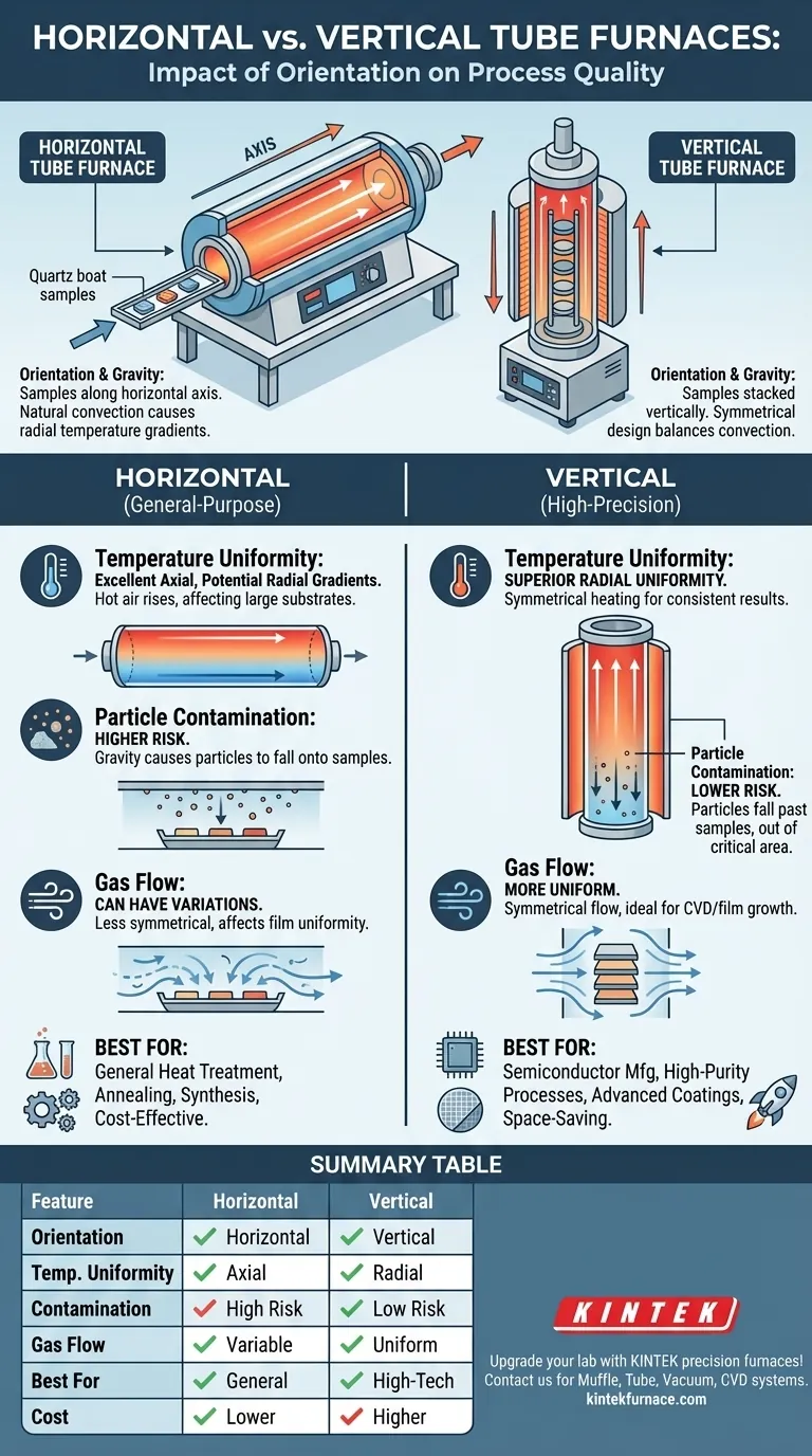 Чем горизонтальная трубчатая печь отличается от вертикальной трубчатой печи? Выберите подходящую печь для вашей лаборатории Визуальное руководство