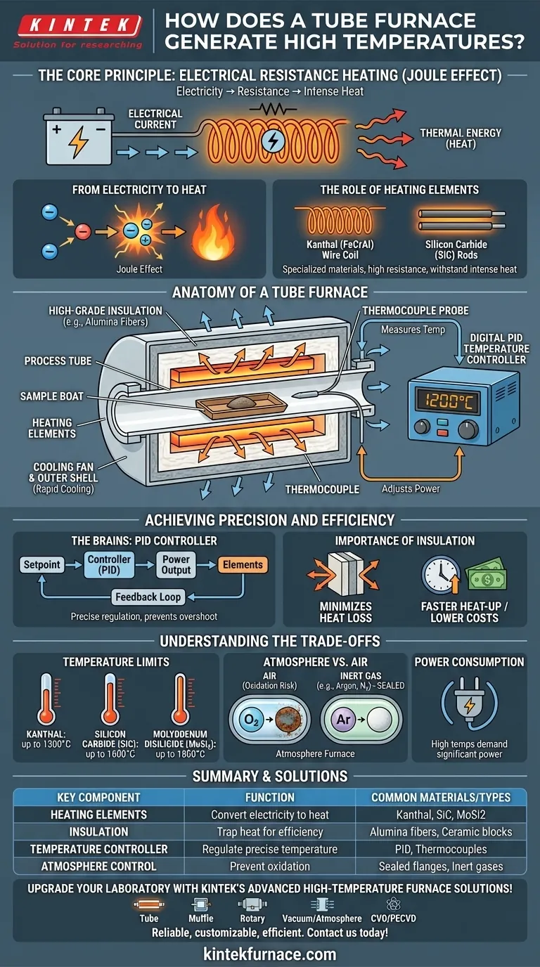 Como um forno tubular gera altas temperaturas? Aquecimento Eficiente e Preciso para o Seu Laboratório Guia Visual