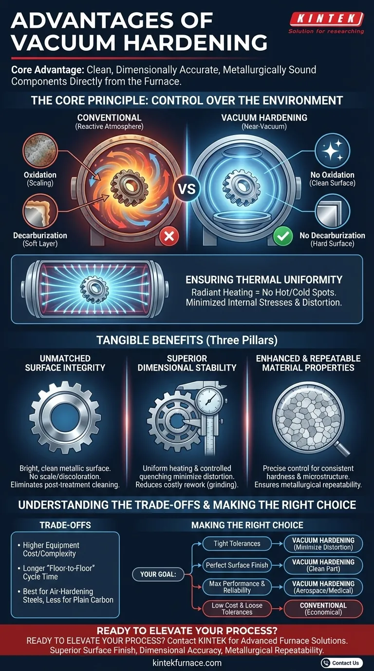 ¿Qué ventajas ofrece el endurecimiento al vacío? Logre un tratamiento térmico superior y sin distorsiones Guía Visual