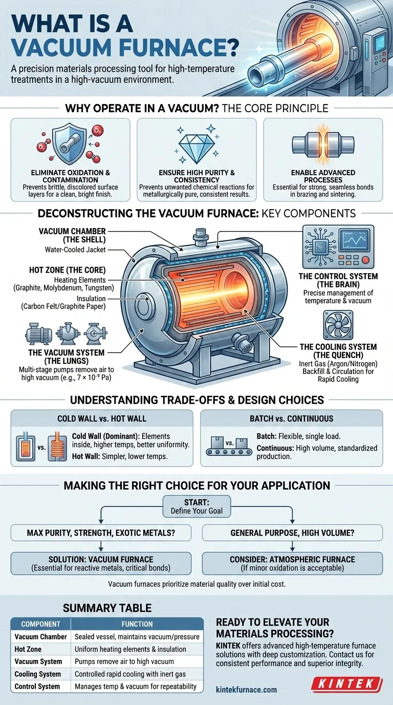 What is a vacuum furnace? Precision Heating for Purity and Performance Visual Guide