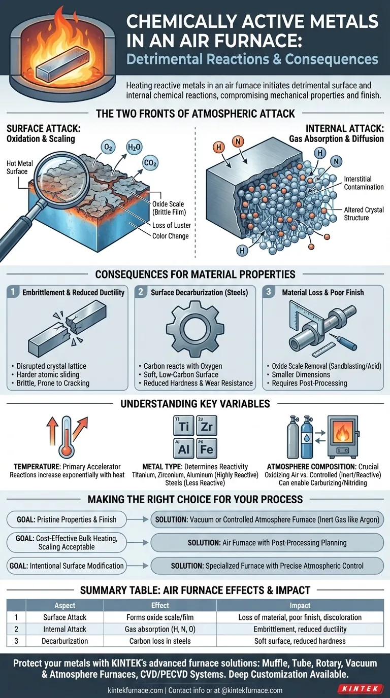化学的に活性な金属を空気炉で加熱すると、どのような挙動を示しますか？そのリスクと解決策を理解しましょう。 ビジュアルガイド
