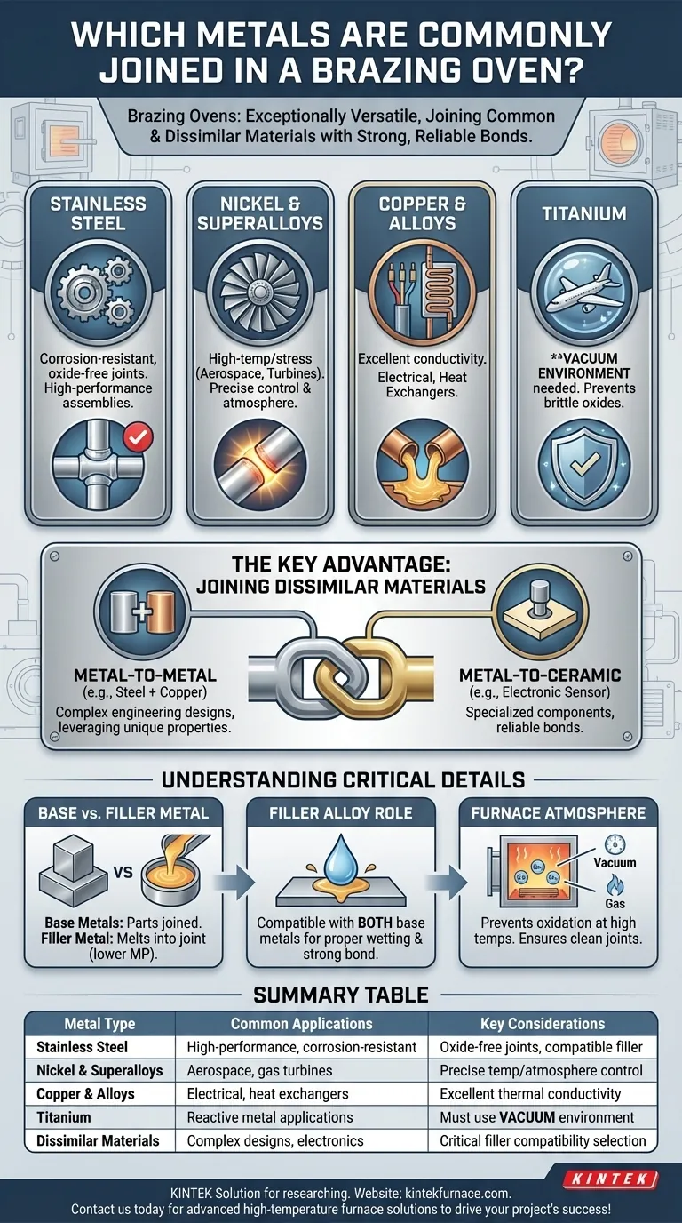 ろう付け炉を使用して接合される一般的な金属は何ですか？多用途な金属接合ソリューションを解き放つ ビジュアルガイド