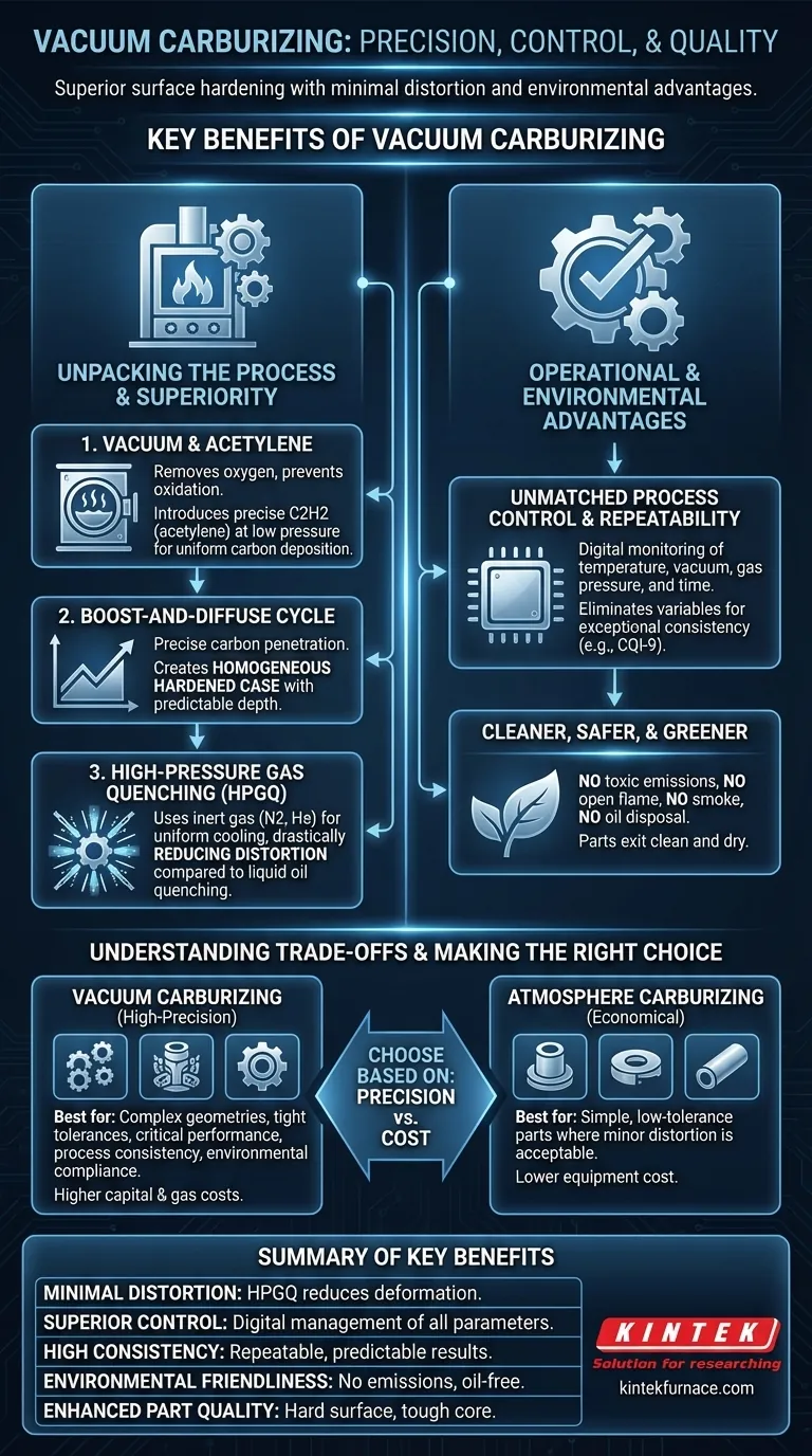 What are the key benefits of vacuum carburizing? Achieve Precision, Low Distortion, and Eco-Friendly Hardening Visual Guide