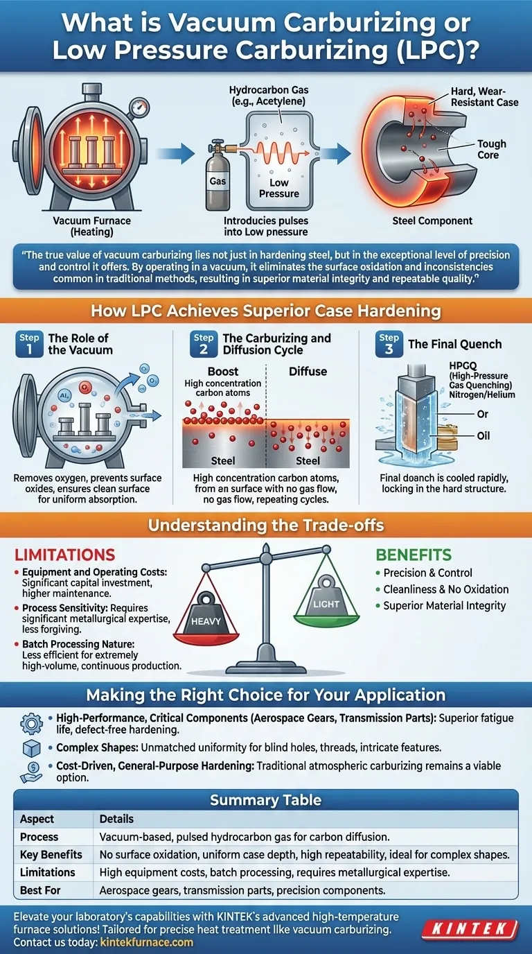 真空浸炭または低圧浸炭（LPC）とは？鋼材の精密表面硬化を実現する ビジュアルガイド