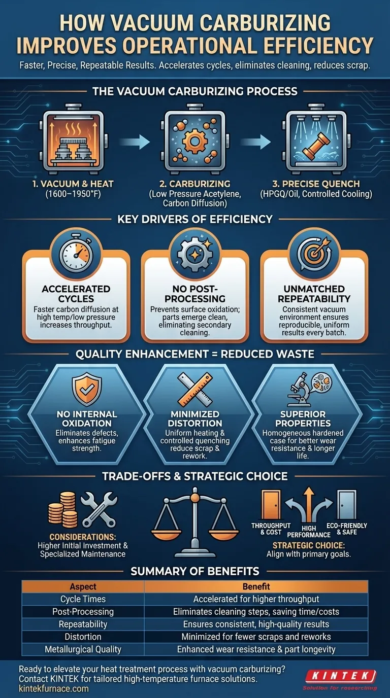 Como a cementação a vácuo melhora a eficiência operacional? Aumente a Velocidade, a Qualidade e a Economia de Custos Guia Visual