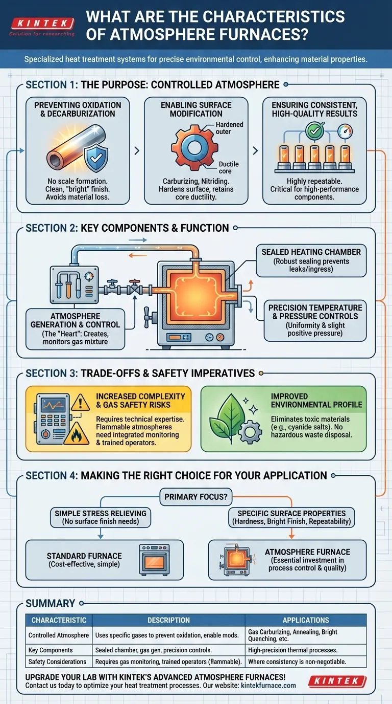 ما هي خصائص أفران الأجواء المتحكم بها؟ افتح الباب للمعالجة الحرارية الدقيقة للحصول على مواد متفوقة دليل مرئي