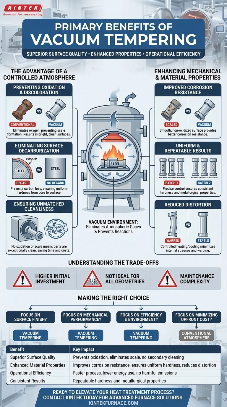 Quels sont les principaux avantages du revenu sous vide ? Obtenir une qualité de surface supérieure et des propriétés de matériaux améliorées Guide Visuel