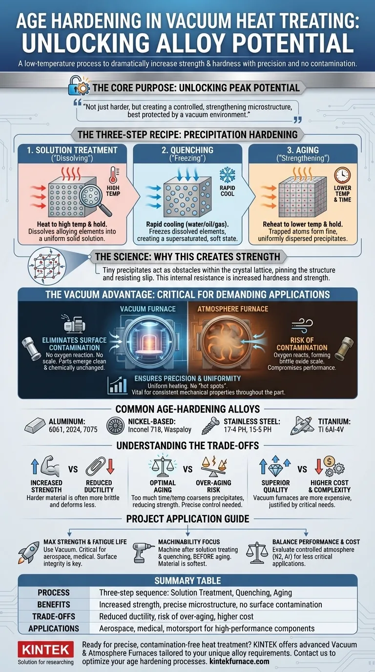 What is Age Hardening in vacuum heat treating? Unlock Peak Metal Performance with Precision Visual Guide