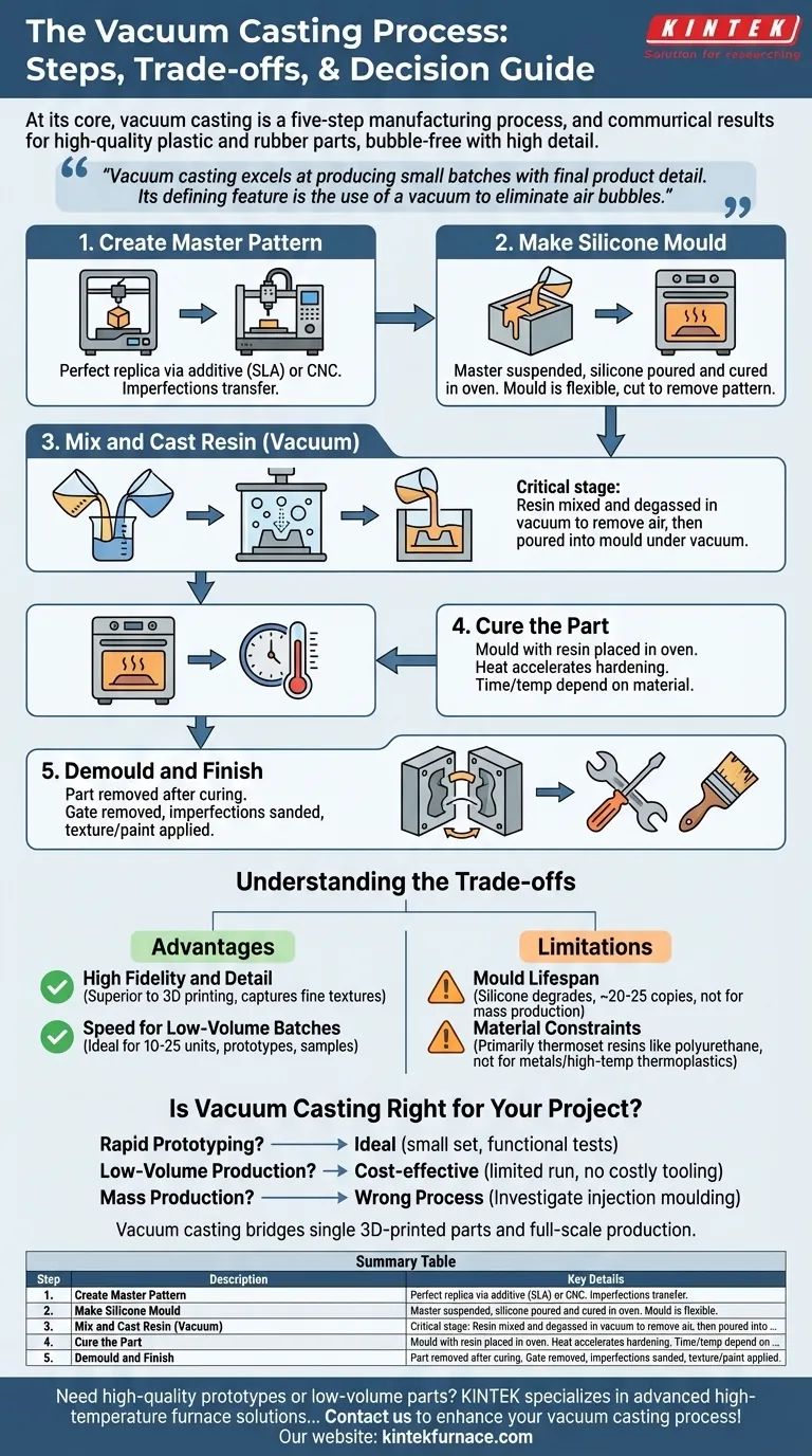 真空浇注的主要步骤有哪些？掌握高质量原型制作和低批量生产 图解指南