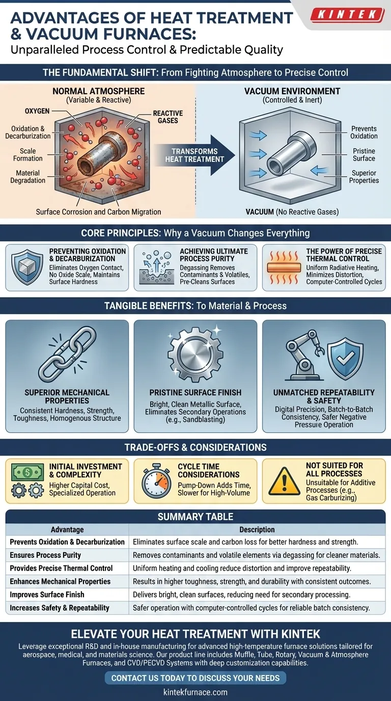 What are the advantages of using heat treatment and vacuum furnaces? Achieve Superior Material Quality and Control Visual Guide