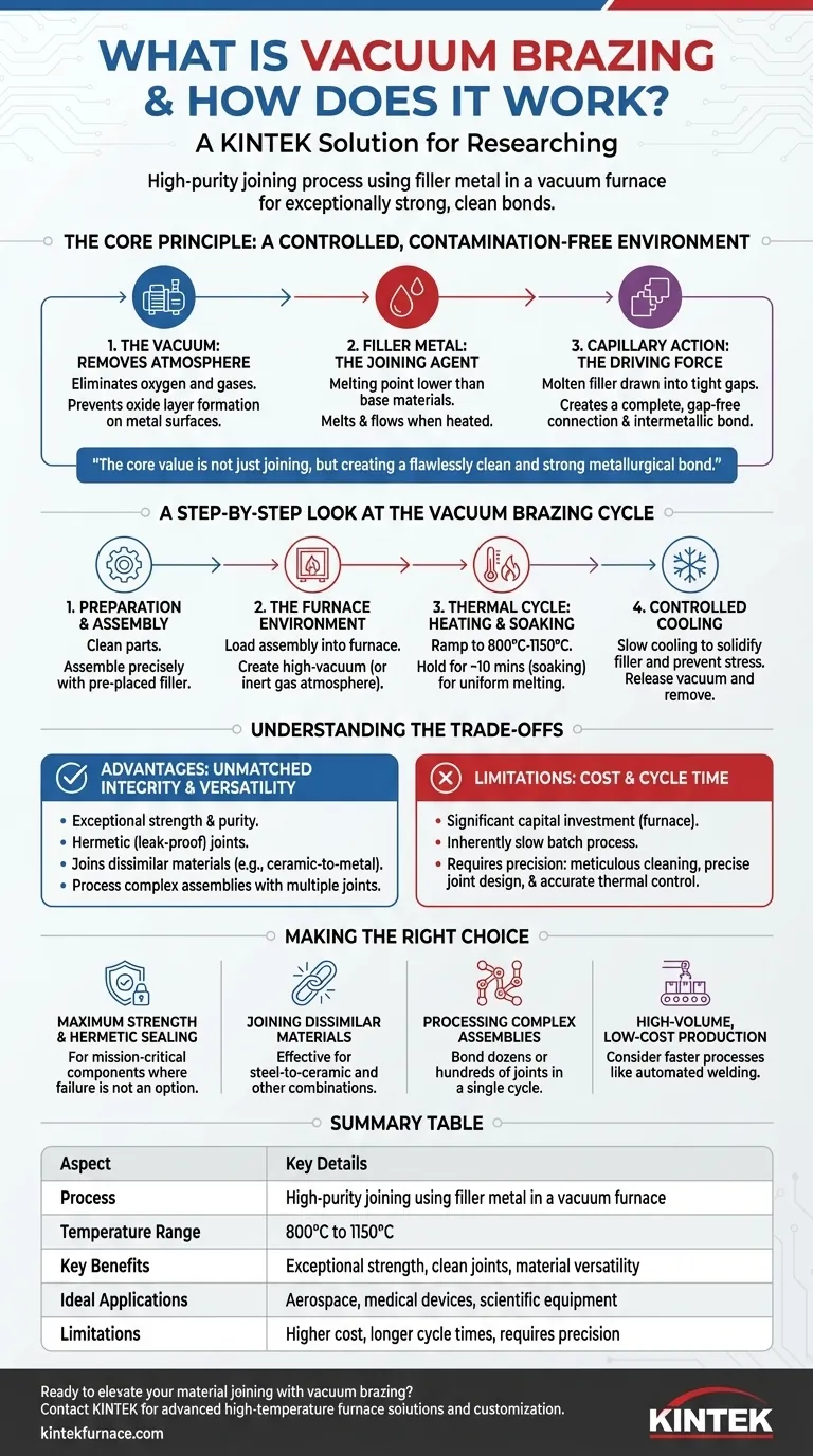 진공 브레이징이란 무엇이며 어떻게 작동합니까? 복잡한 조립품을 위한 고강도, 깨끗한 접합 달성 시각적 가이드