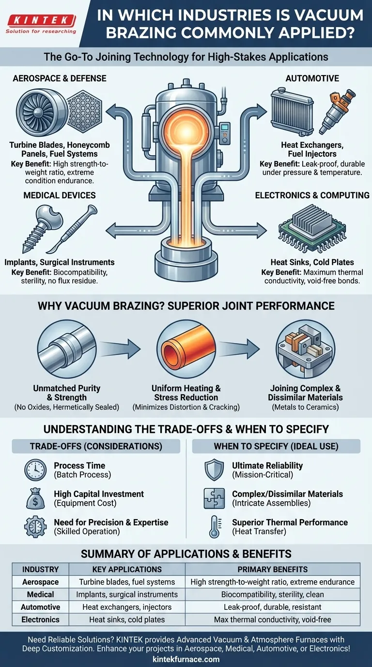 In welchen Branchen wird Vakuumlötung häufig eingesetzt? Unverzichtbar für Luft- und Raumfahrt, Medizin, Automobilindustrie und Elektronik Visuelle Anleitung