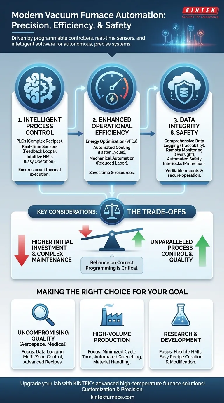 Quais recursos de automação estão presentes em fornos a vácuo modernos? Aumente a Precisão e a Eficiência no Seu Laboratório Guia Visual