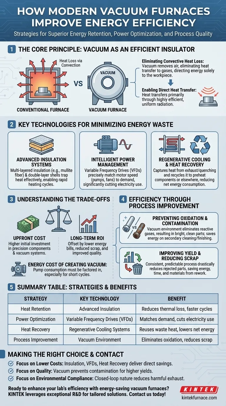 How do modern vacuum furnaces improve energy efficiency? Achieve Superior Thermal Processing with Lower Energy Costs Visual Guide