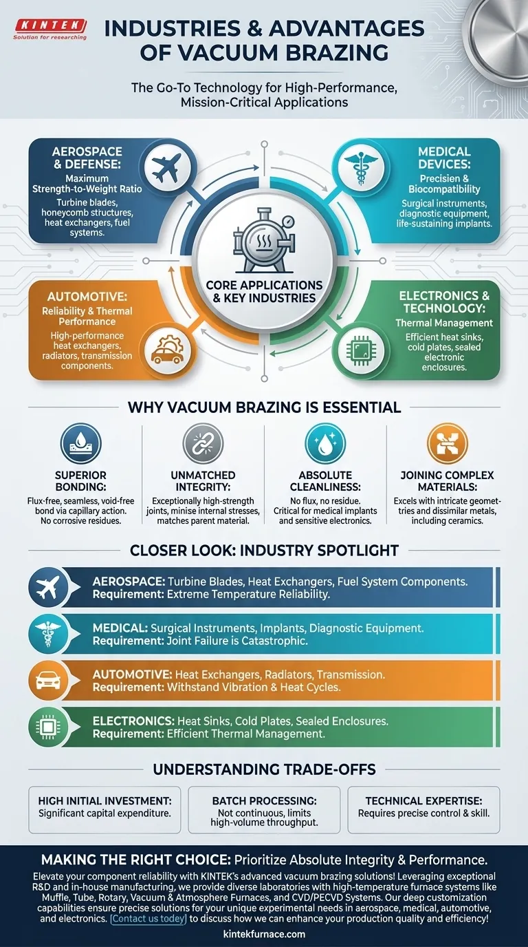 진공 브레이징은 어떤 산업에서 일반적으로 사용됩니까? 항공우주, 의료, 자동차, 전자에 필수적입니다. 시각적 가이드