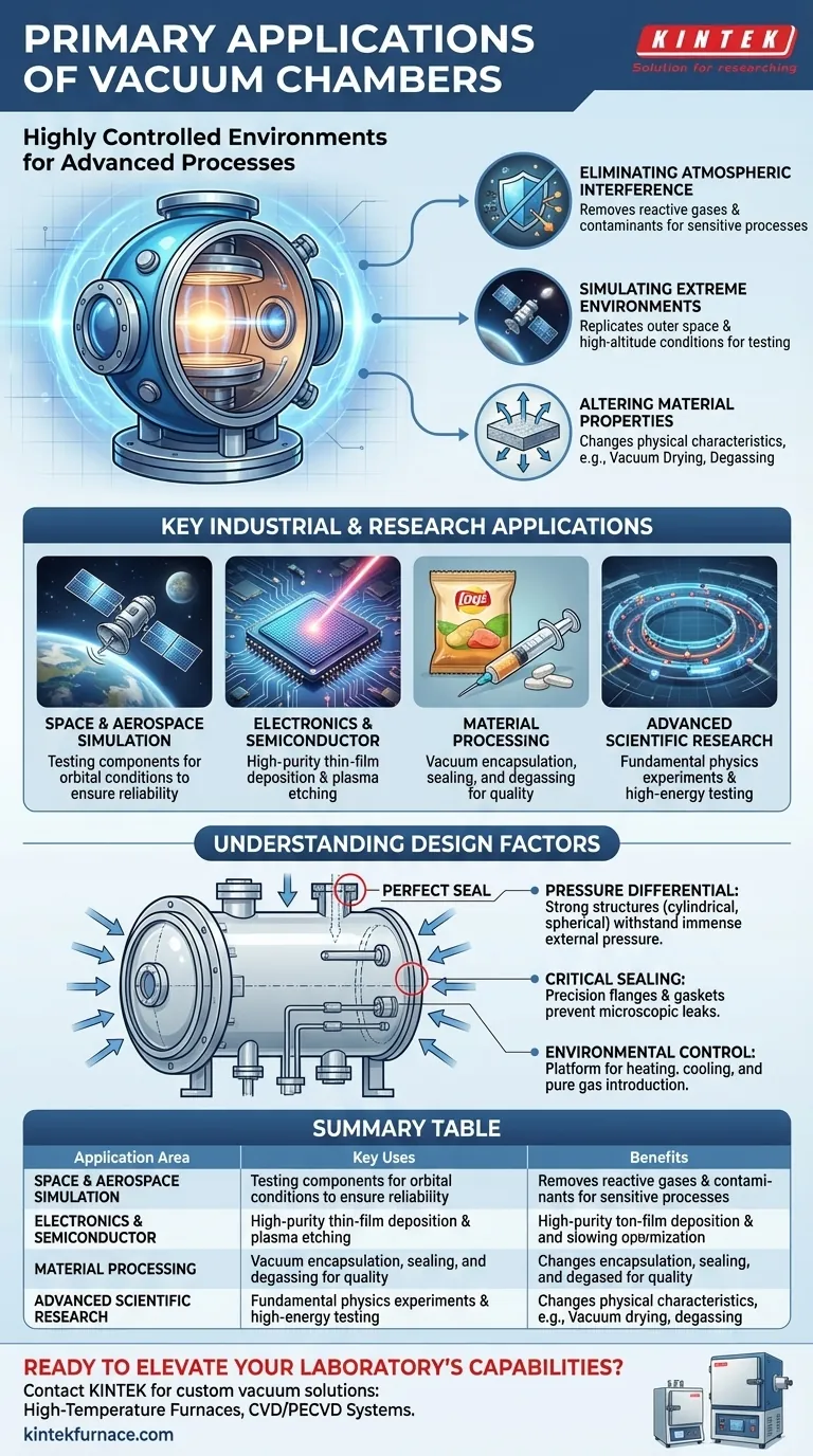 진공 챔버의 주요 응용 분야는 무엇인가요? 연구 및 제조 분야의 정밀도 향상 시각적 가이드