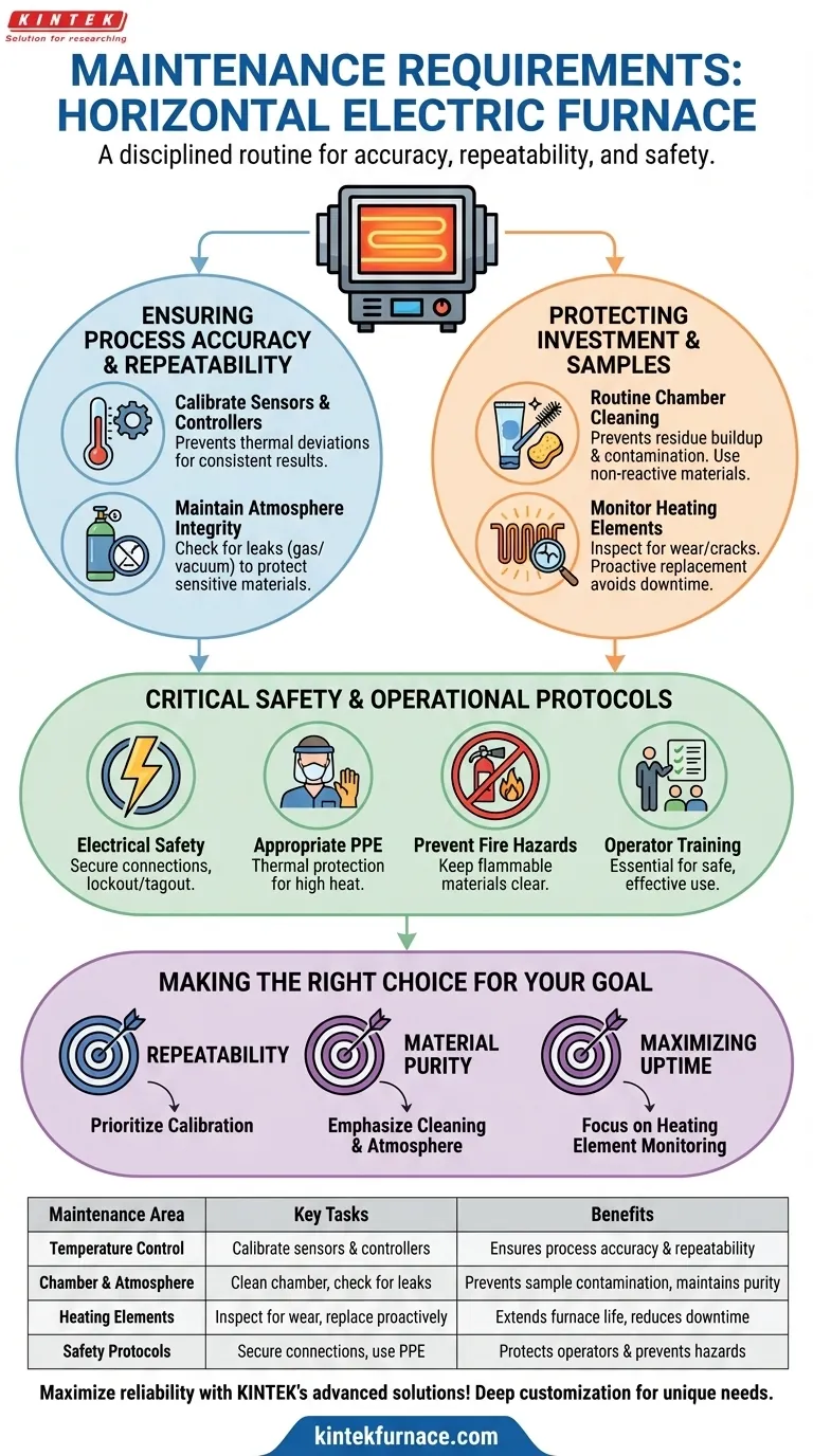 Quali sono i requisiti di manutenzione per un forno elettrico orizzontale? Garantire prestazioni ottimali e longevità Guida Visiva