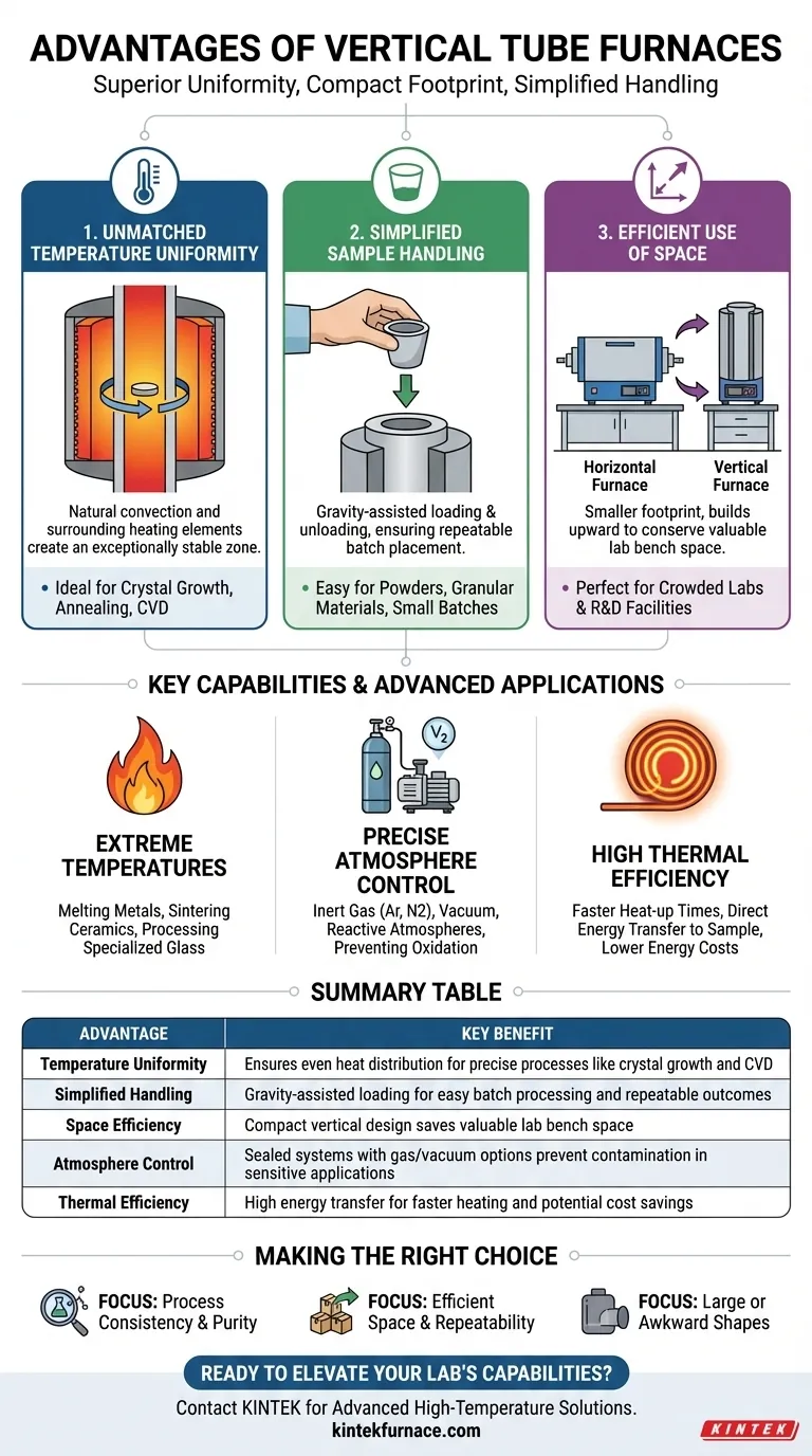 立式管式炉的优势是什么？在您的实验室中实现精度和效率 图解指南