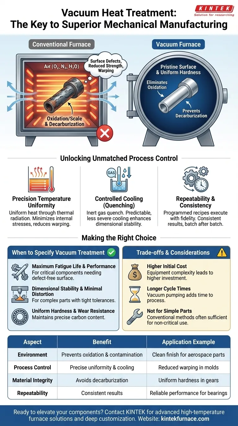 Was ist Vakuumwärmebehandlung und warum ist sie in der mechanischen Fertigung wichtig? Steigern Sie die Komponentenleistung und Lebensdauer Visuelle Anleitung