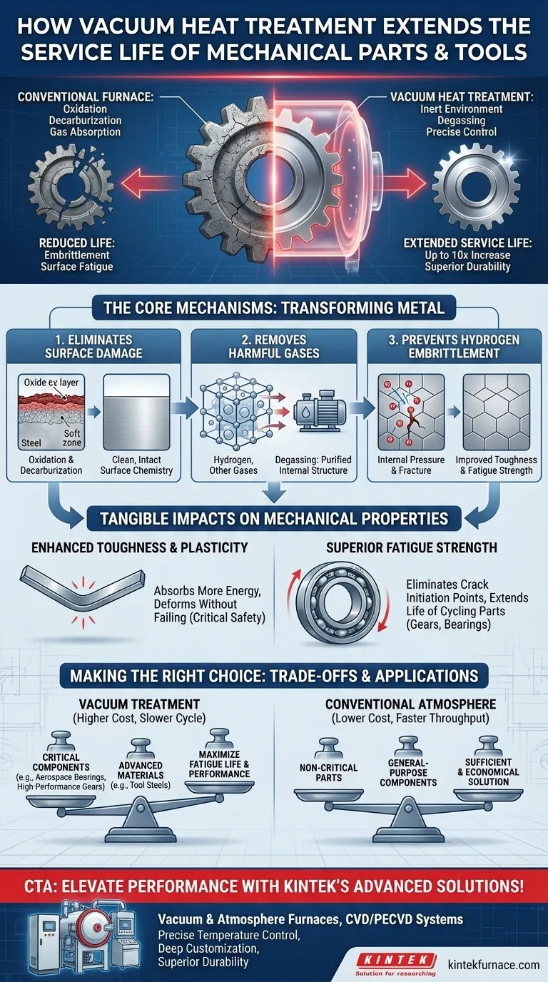 Como o tratamento térmico a vácuo pode melhorar a vida útil de peças mecânicas e ferramentas? Aumente a Durabilidade e Prolongue a Vida Útil Guia Visual